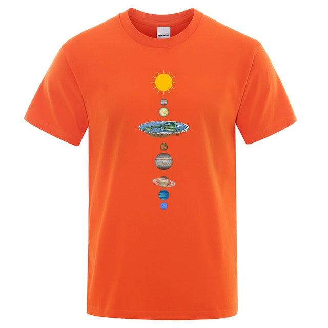 Cosmic Solar System Planets Print Man T-Shirt