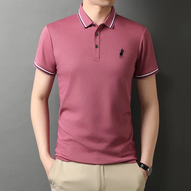 Embroidery Logo Solid Color Polo Shirt