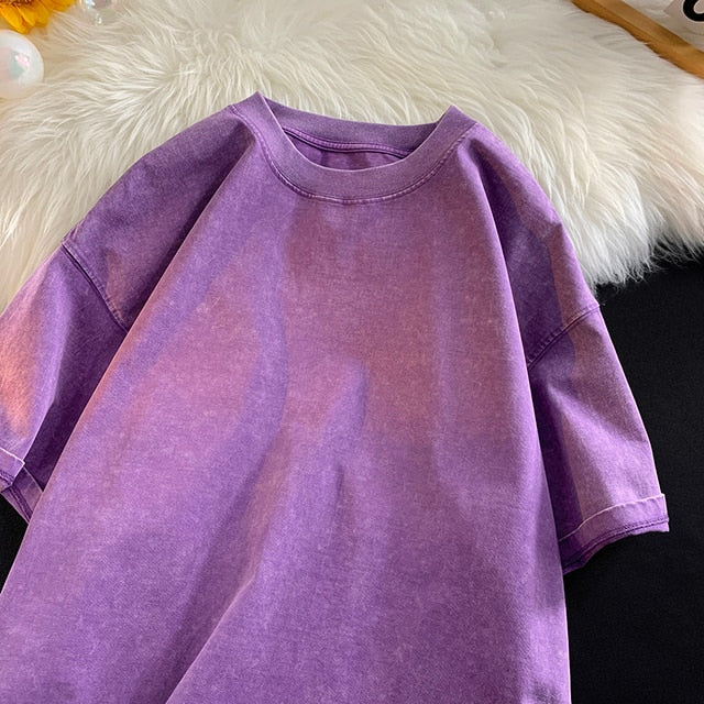 Casual Combed Cotton Oversize T-Shirt