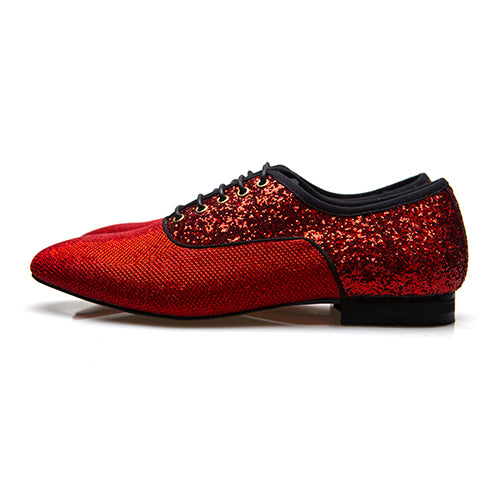 Zapatos de hombre estilo fiesta Glitz con brillo puntiagudo