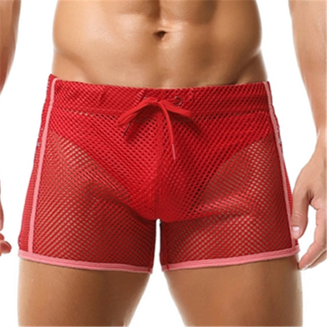 Solid Fishnet Quick Dry Men Short