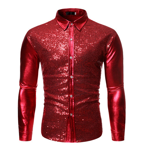 Body Shining Sequin Shirt