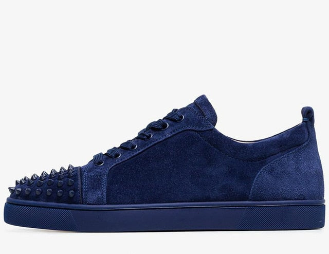 Suede Luxury Toe Spikes Lace Up Baskets à plateforme pour hommes