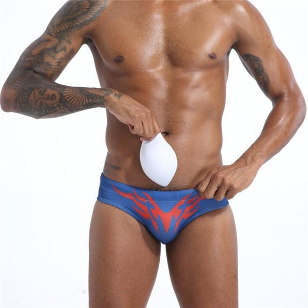 Fire Wing Printed Sporty Brief Underwear