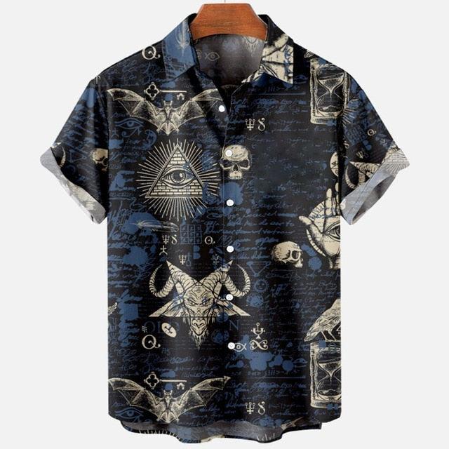Printed Pattern Short Sleeve Shirt