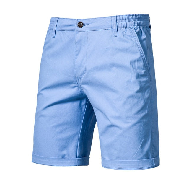 Summer Solid Color Cotton Shorts