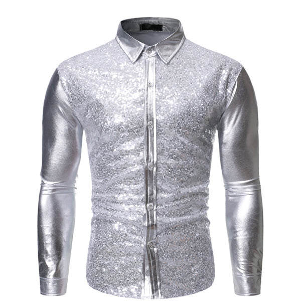 Body Shining Sequin Shirt