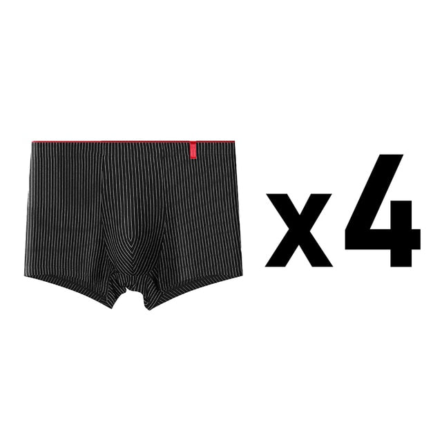 4 Pcs Sexy Stripe Boxer