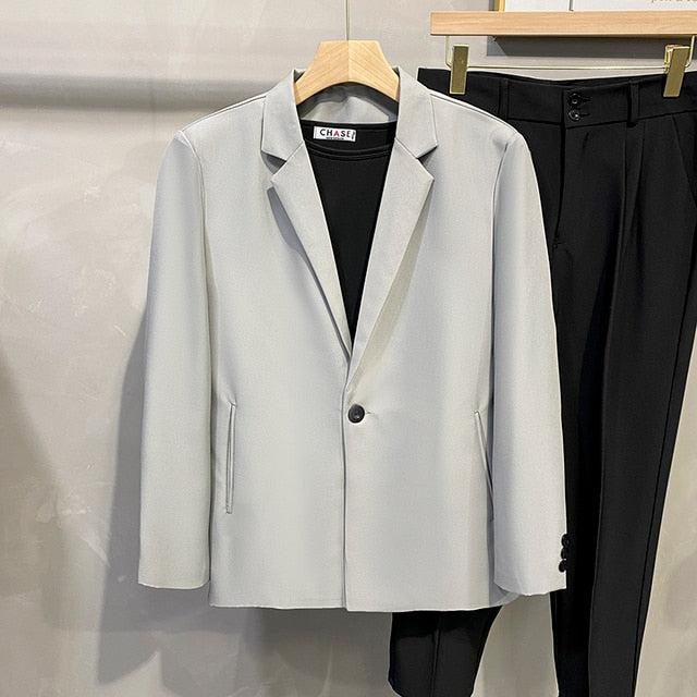 Blazer de estilo coreano con botones de primavera