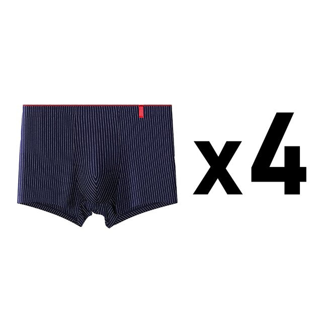 4 Pcs Sexy Stripe Boxer