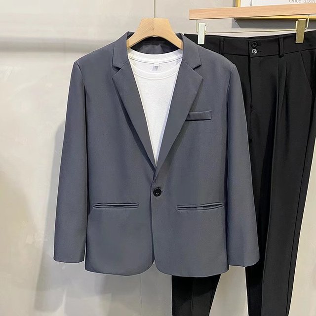 Blazer de estilo coreano con botones de primavera