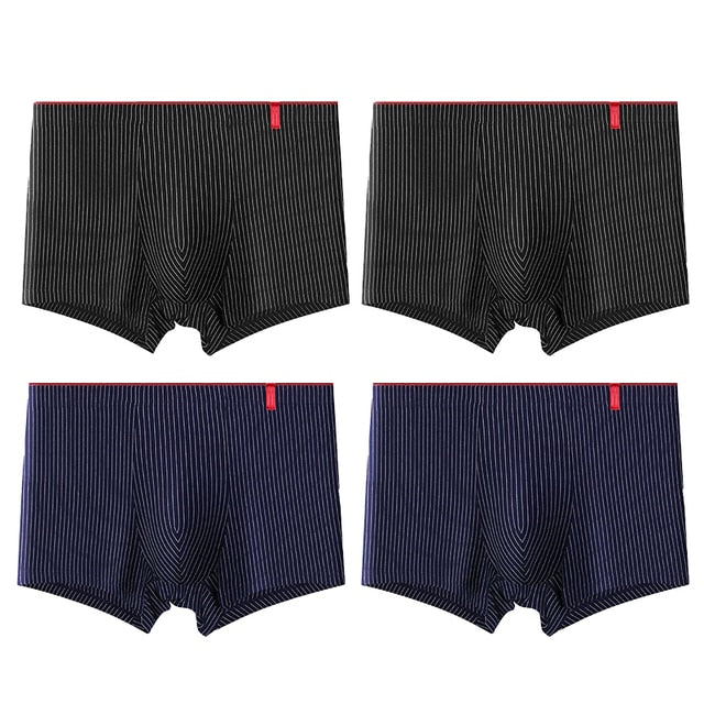 4 Pcs Sexy Stripe Boxer