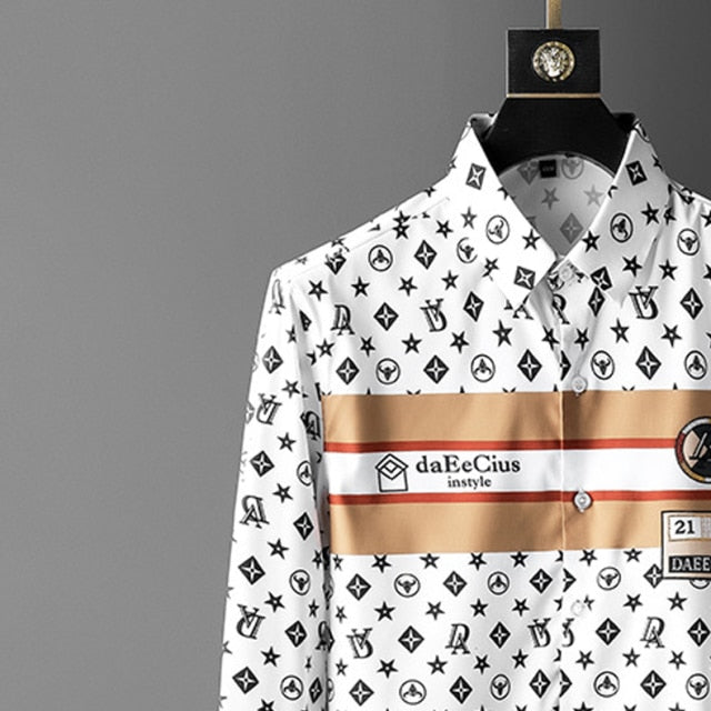 Camisa de manga larga con estampado de símbolo único