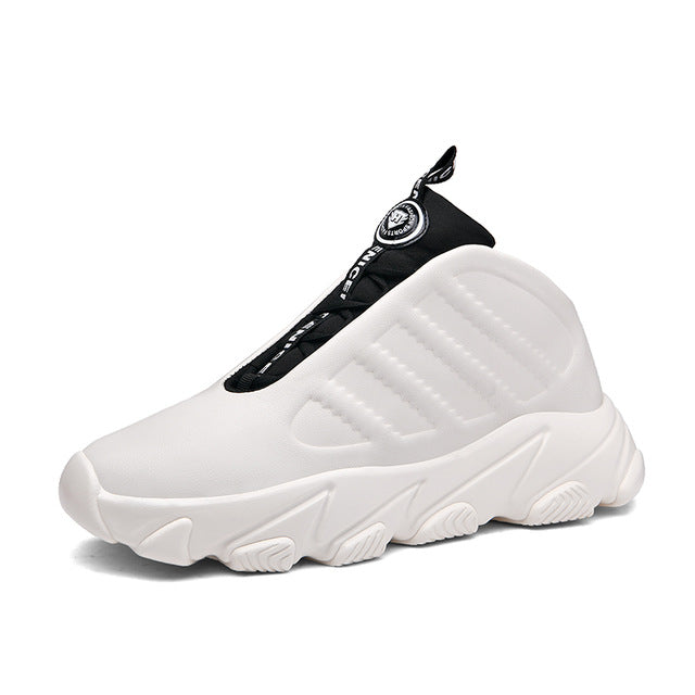 Futuristic Lace Up High Top Men Sneakers