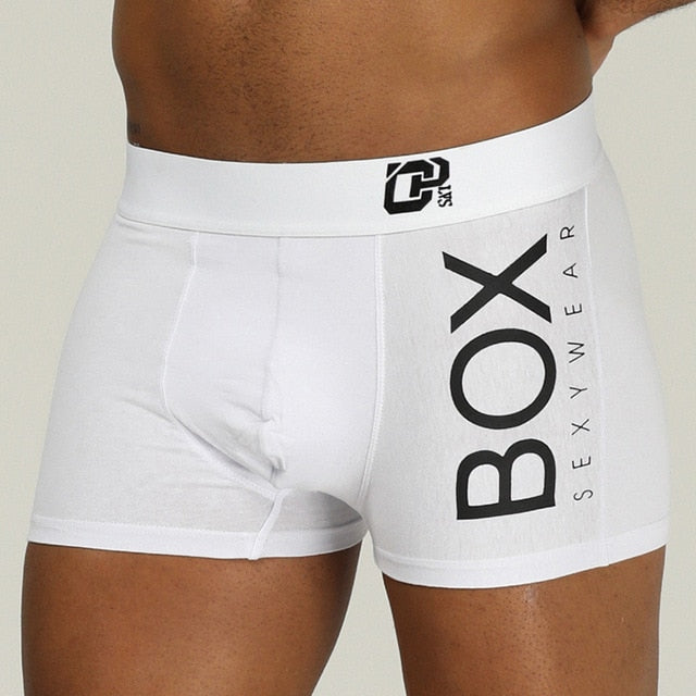 Side Box Printed Solid Soft Men's Boxer