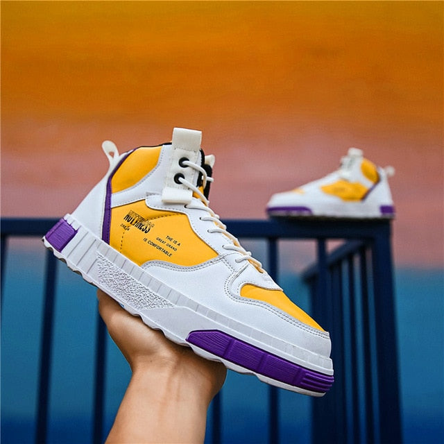 Lightweight Casual High Top Lace Up Men Sneaker