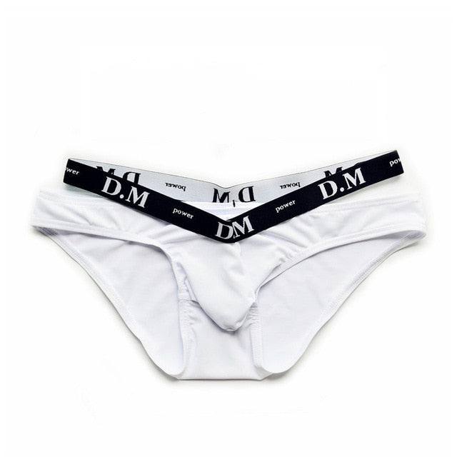 Double Band and Letter Patterned Brief Underwear