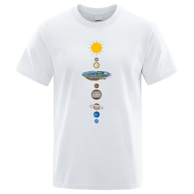 Cosmic Solar System Planets Print Man T-Shirt