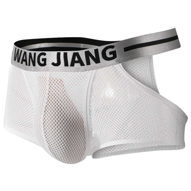 Sexy Transparent Hollow Out Boxer