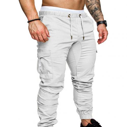 Casual Cargo Multi-Pocket Elastic Weist Pants