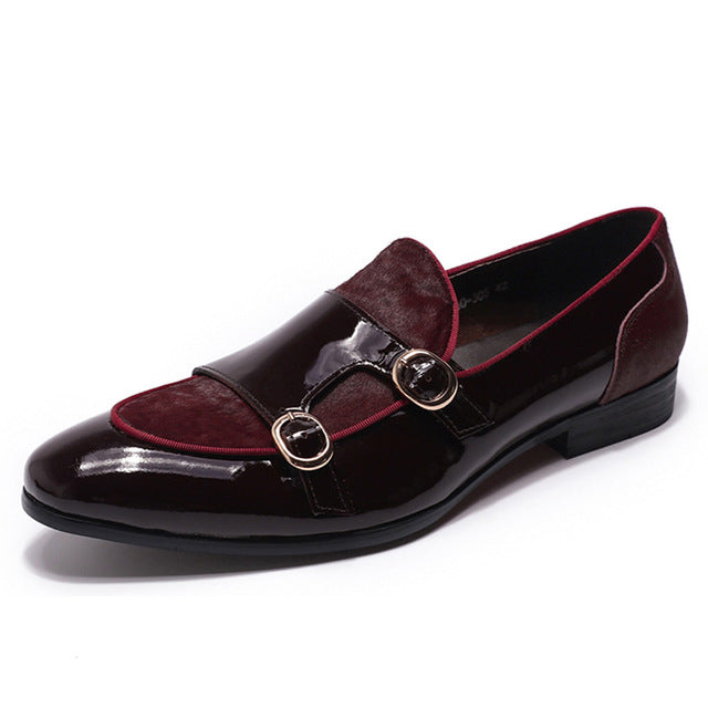 Vestido de banquete Monk Strap Style Hombres Mocasines Zapatos