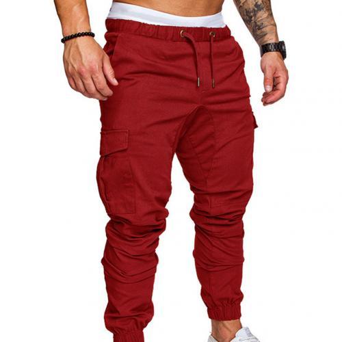 Casual Cargo Multi-Pocket Elastic Weist Pants