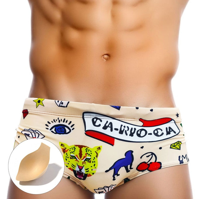 Animal Printed Pattern Men Underwear