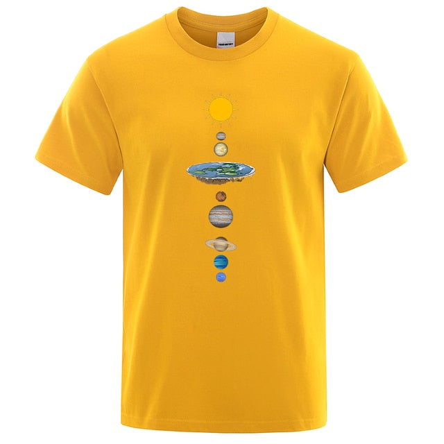 Cosmic Solar System Planets Print Man T-Shirt