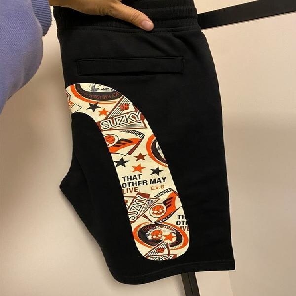 Buddha Cat Printed Summer Short