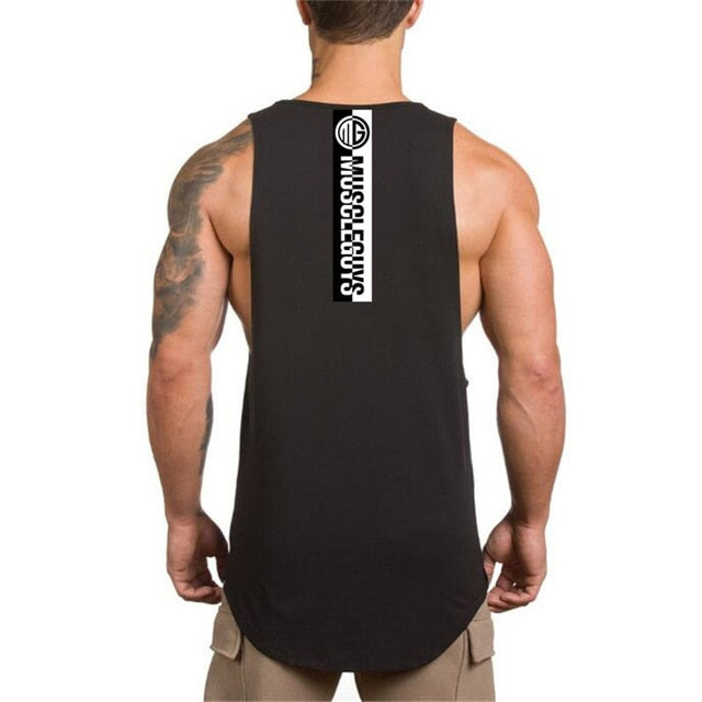 No Pain No Gain Back Line Printed Tank Top
