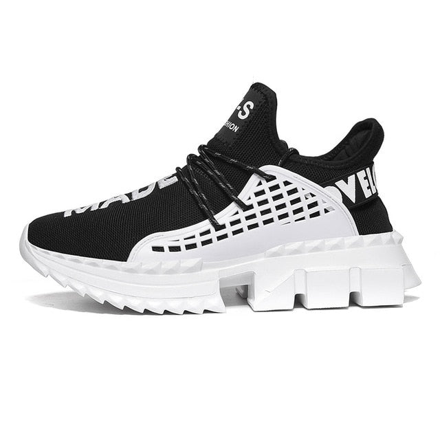 Woven Sock Shoes Hommes Baskets montantes Amortissement Antidérapant