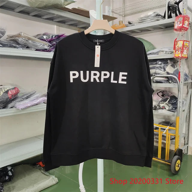 Cotton Letter Printed O-Neck Sweater