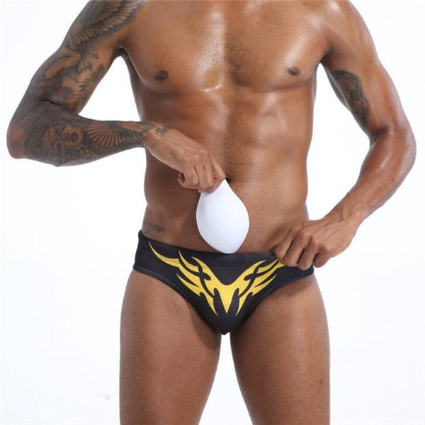 Fire Wing Printed Sporty Brief Underwear