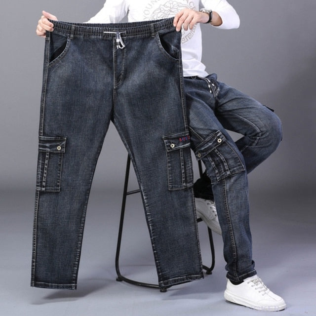 High Waist Jeans Pockets Decorated Jeans