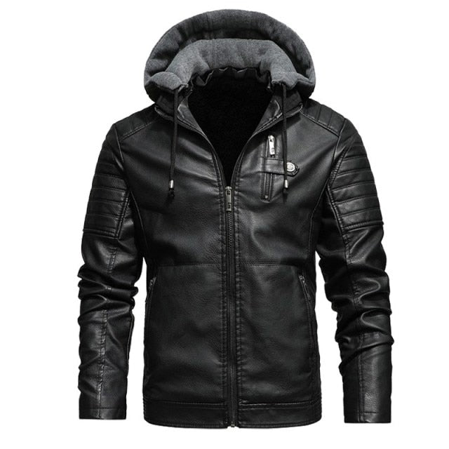 Sudaderas con brazo a rayas de cuero PU