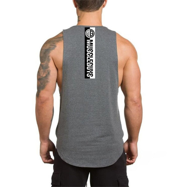 No Pain No Gain Back Line Printed Tank Top