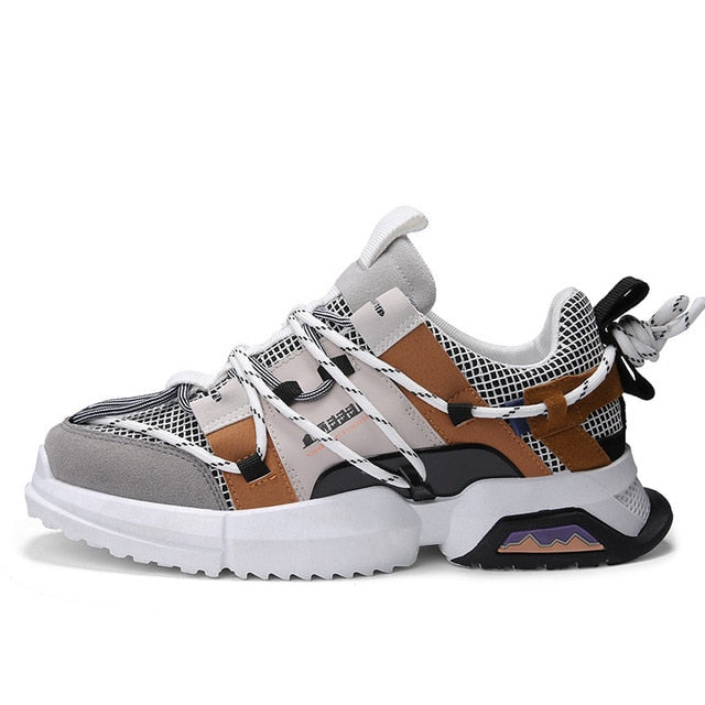 Casual Tide Multicolore Outdoor Lace Up Comfort Men Sneaker