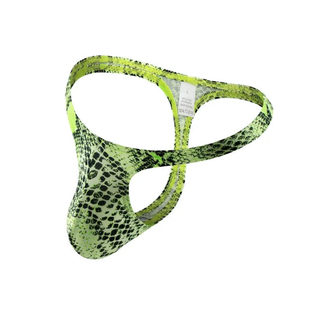 Animal Print Pattern Low-Rise G-String