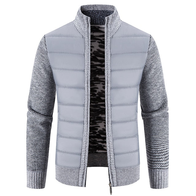 Shoulder Knit Padded Body Jacket