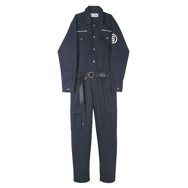 Slim Men Army Worker Style Set Chemise et pantalon à double poche