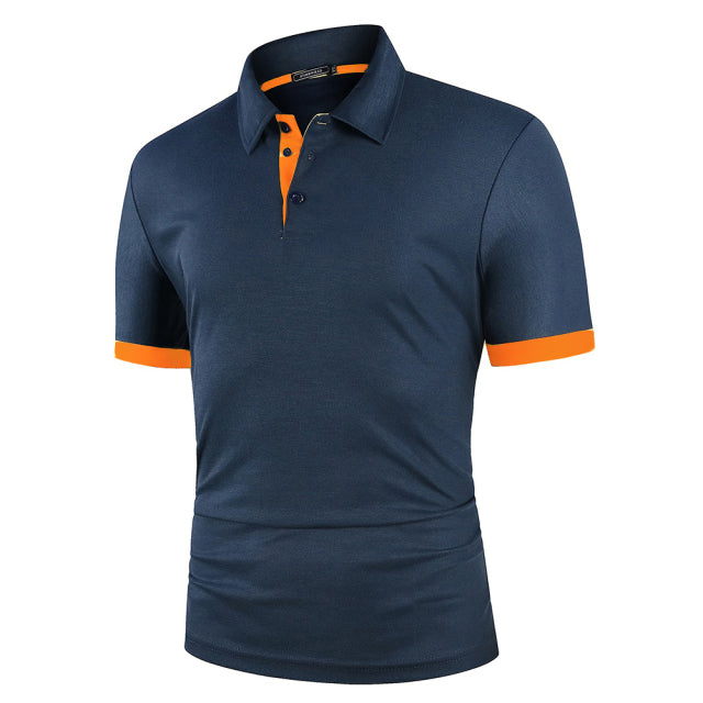 Contras Lining Short Sleeve Polo Shirt