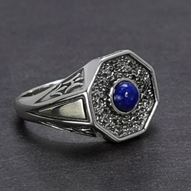 Natural Lapis Lazuli Stone Vampire Rings