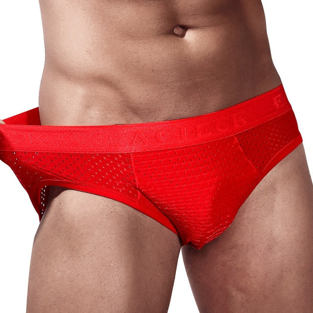 Monocolor Silk Hollow Men Underwear