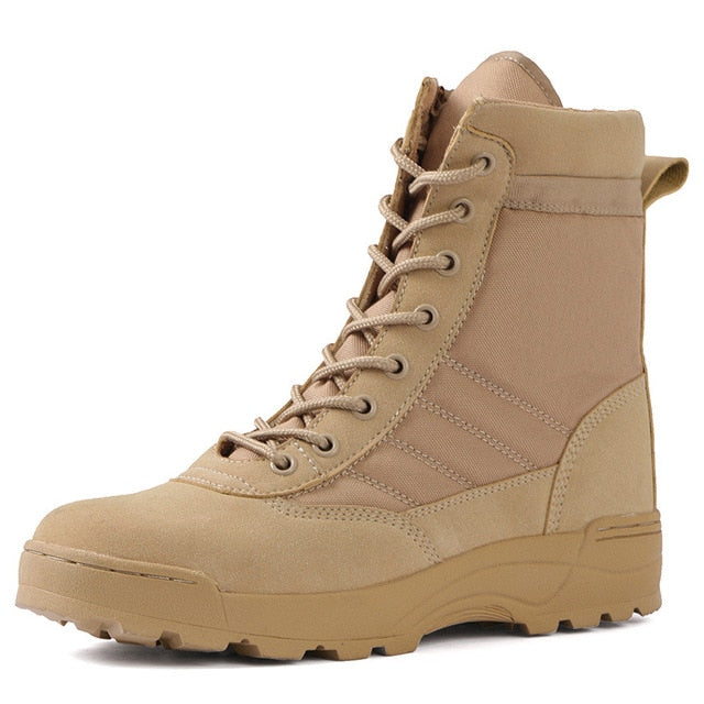 Bottes de combat tactiques en sable vert