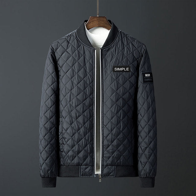 Argyle Diamond Stitching Jacket