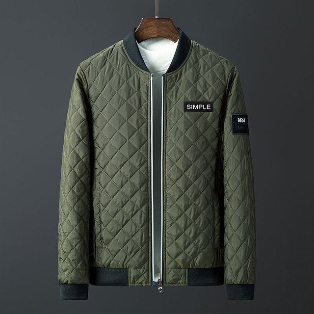 Argyle Diamond Stitching Jacket
