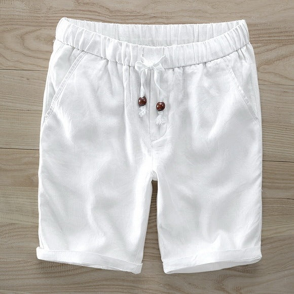 Casual Polyester Elastic Waist Men Shorts