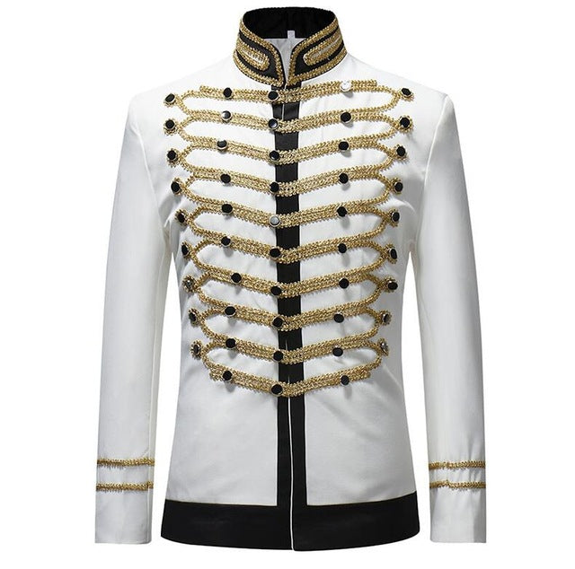 Casual Thread Slim Fit Single Breasted Drama Stage Costume Men Blazer
