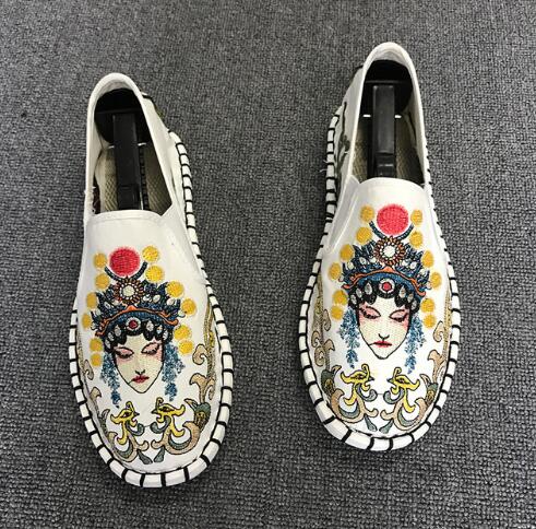Canvas Vintage Mix Chinese Traditional Style Men Slip On Shoes - FanFreakz