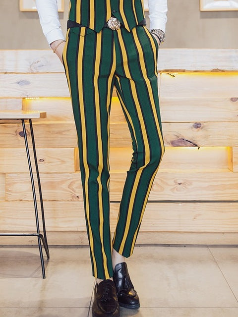 Casual Playful Stripe Stage Fashion Men Trouser - FanFreakz
